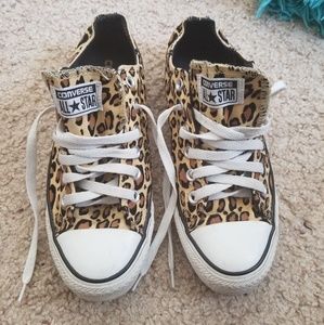 Cheetah Print Converse All Stars
